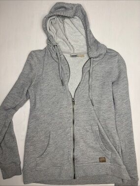 Roxy Heather Gray Zip-Up Hoodie